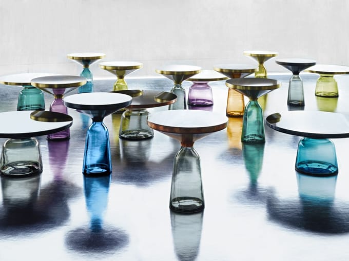 ClassiCon Bell salontafel zwart - quartzgrijs