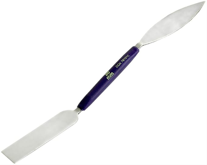 Paleerijzer 20 mm Spitsovaal en een Platte kant. Rood