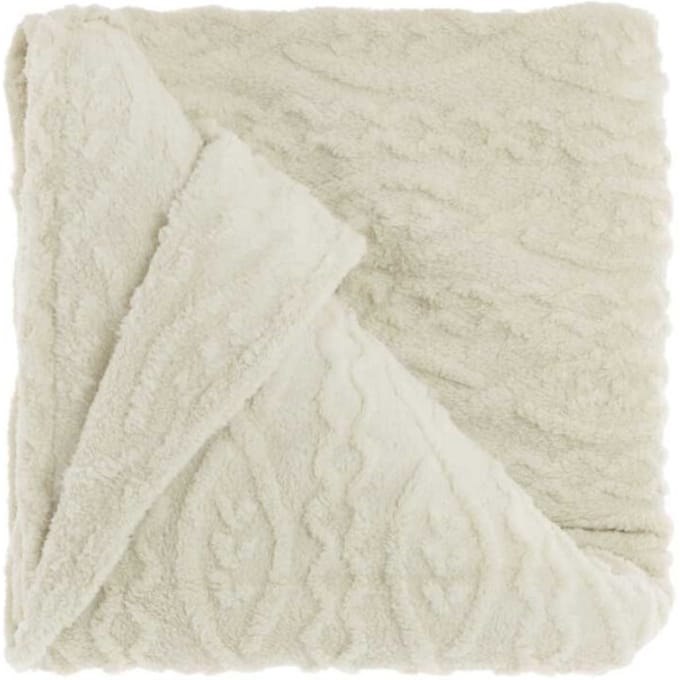 Unique Living - Plaid Pleun Dove White -150x200cm