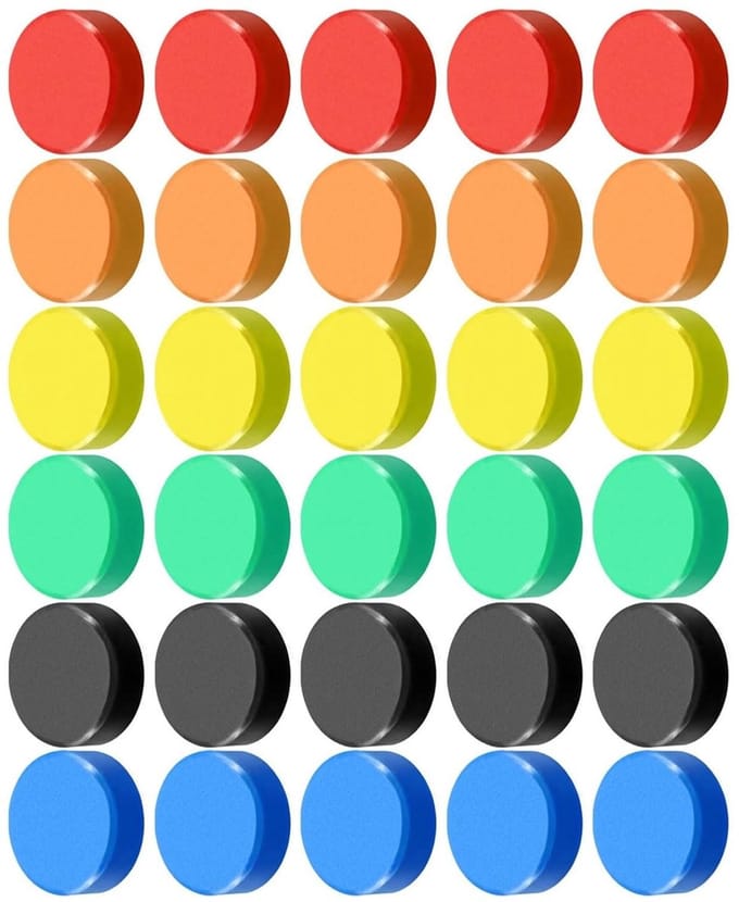 Dailygoods- Koelkastmagneten 30 stuks - Sterke magneten - Decoratieve