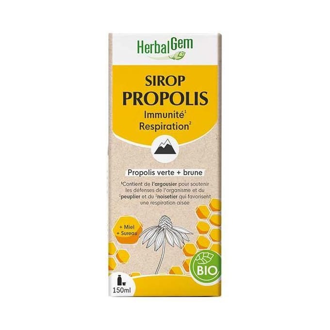 Herbalgem - Propolis-siroop voor volwassenen - 150 ml