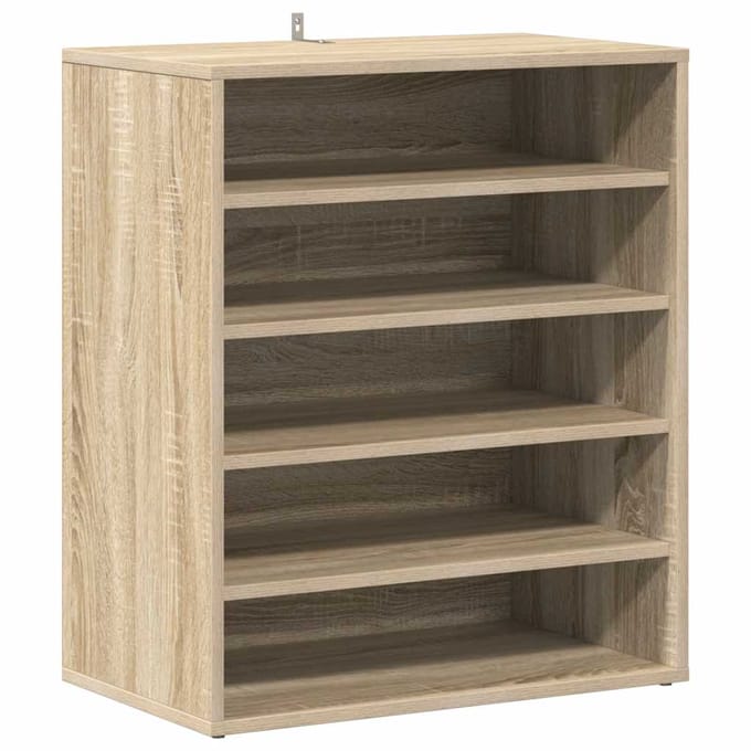 vidaXL - Schoenenkast - 60x35x70 - cm - bewerkt - hout - sonoma - eikenkleurig