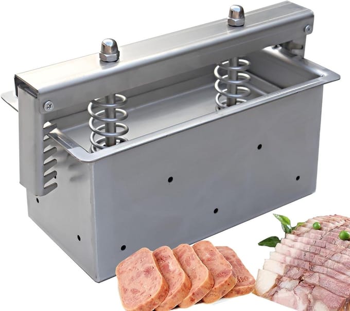 Vleespersvorm - Vleesmaker Tool - Hamburger Vormen - Roestvrij Staal - 3 kg Capaciteit - Zilver