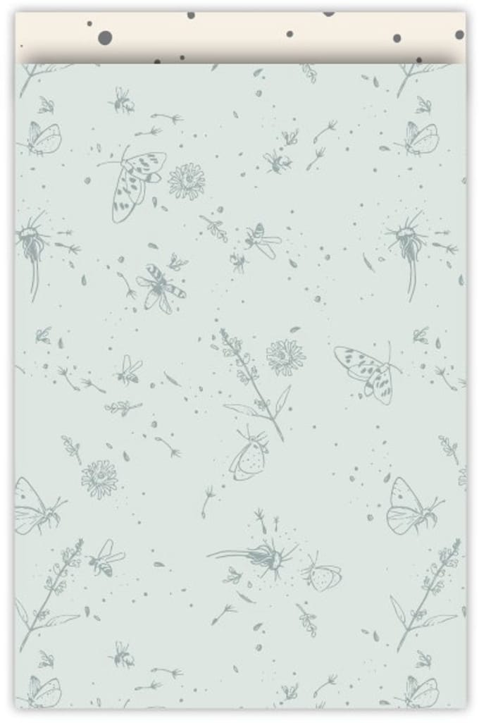 25x Cadeauzakje Flying Fortune Mint 17x25cm