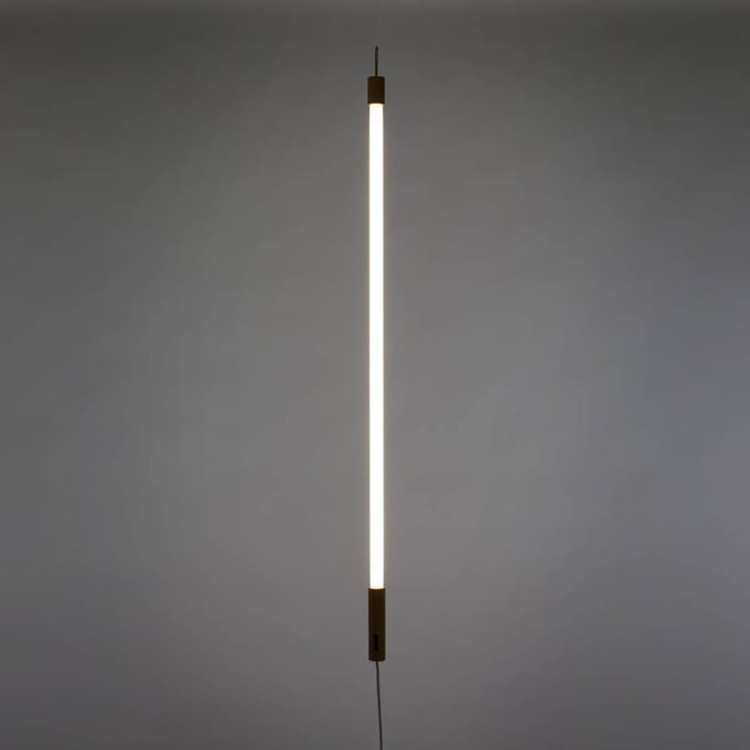 SELETTI LED lamp Linea, wit, houten details, universeel