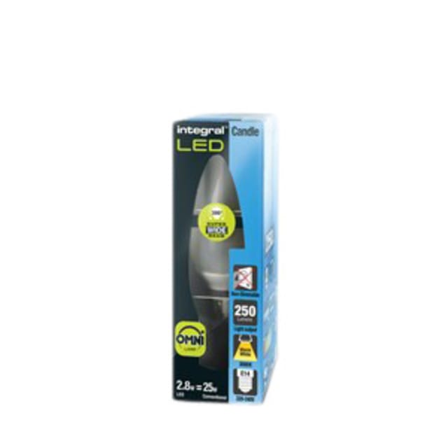 Integral LED lamp filament kaars E14 1.8W 250lm 2700K