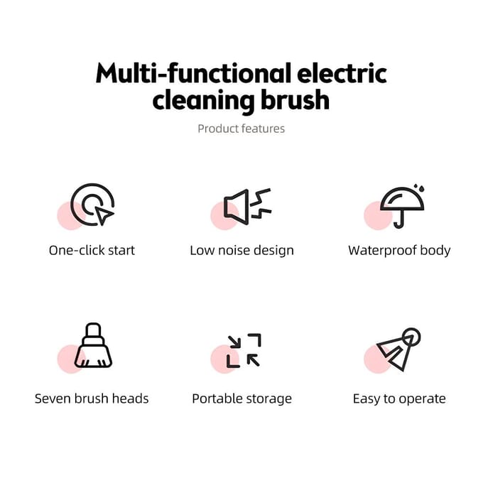 Elektrische spin scrubber IPX5 waterdicht Dual Speed LCD-scherm snoerloze krachtige douche scrubber met groen