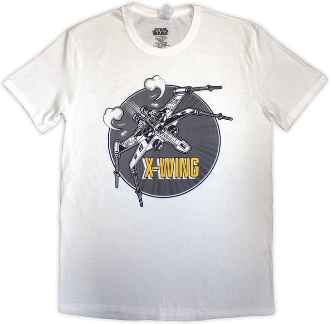 Disney Star Wars - X-Wing Graphic Heren T-shirt - S - Wit