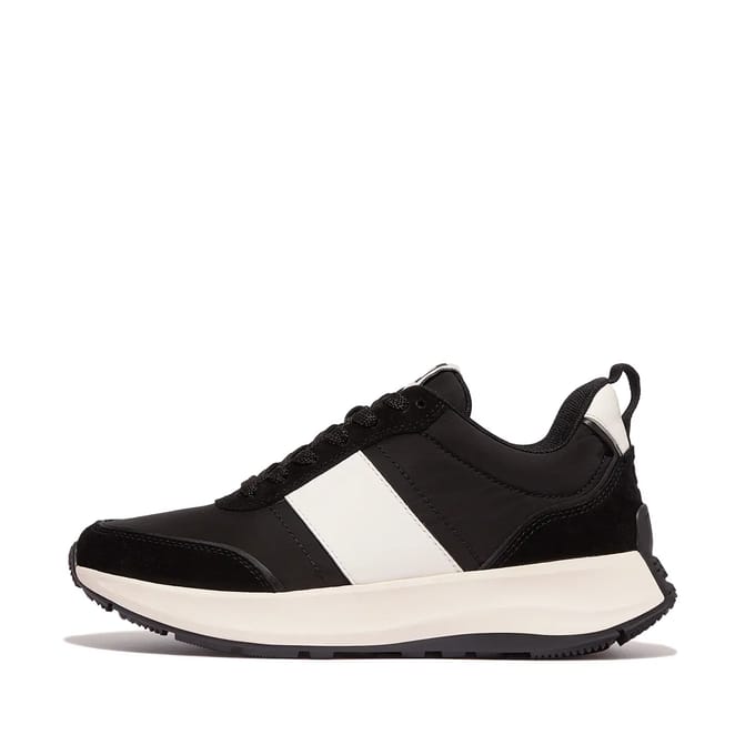 F-Mode Flow Sneaker - Nylon & Suede Mix -Maat 41 - Zwart