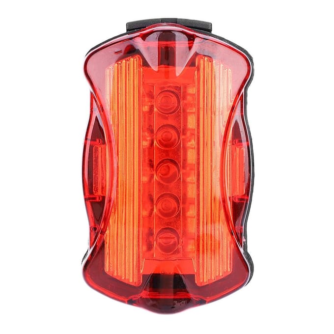 Fiets Fietsen Achterlichten Lamp 5 LED Achterlicht Achterlicht Accessoires black