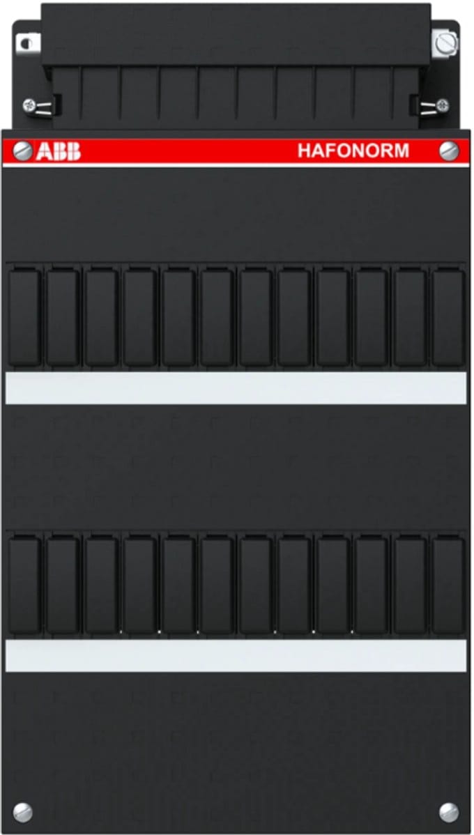 ABB groepenkast HLD33 met busboard voor 2 aardlekschakelaars 4P 22x33cm HLD33B/1