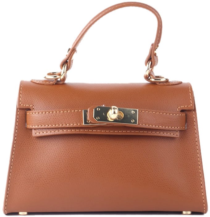 Giuliano Lederen Schoudertas Amaya - Dames - Made in Italy - Licht camel
