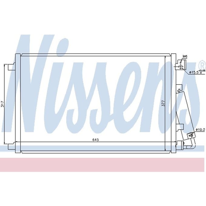 Condensor, airconditioning NISSENS 940039
