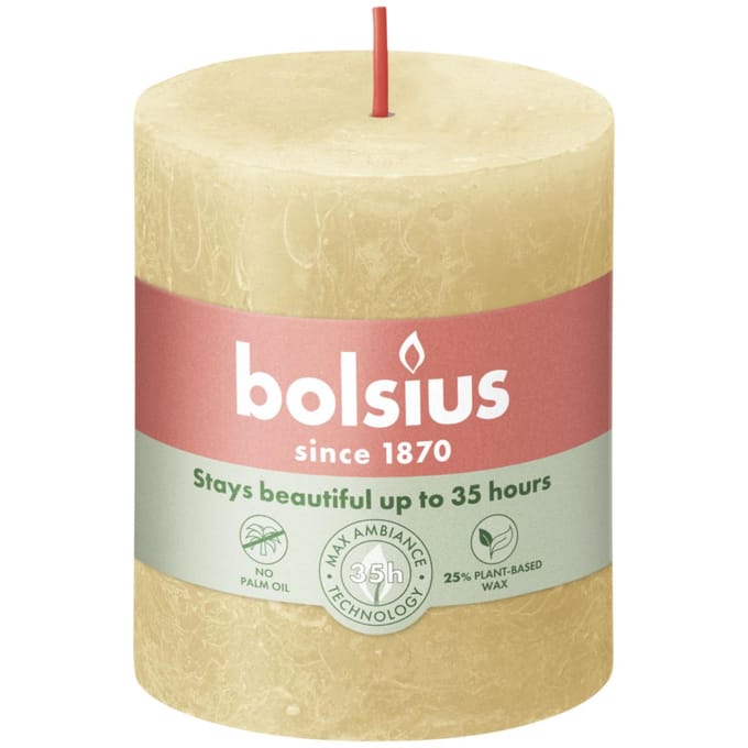 Bolsius Stompkaars Rustiek Oat Beige - 8 cm / 7 cm