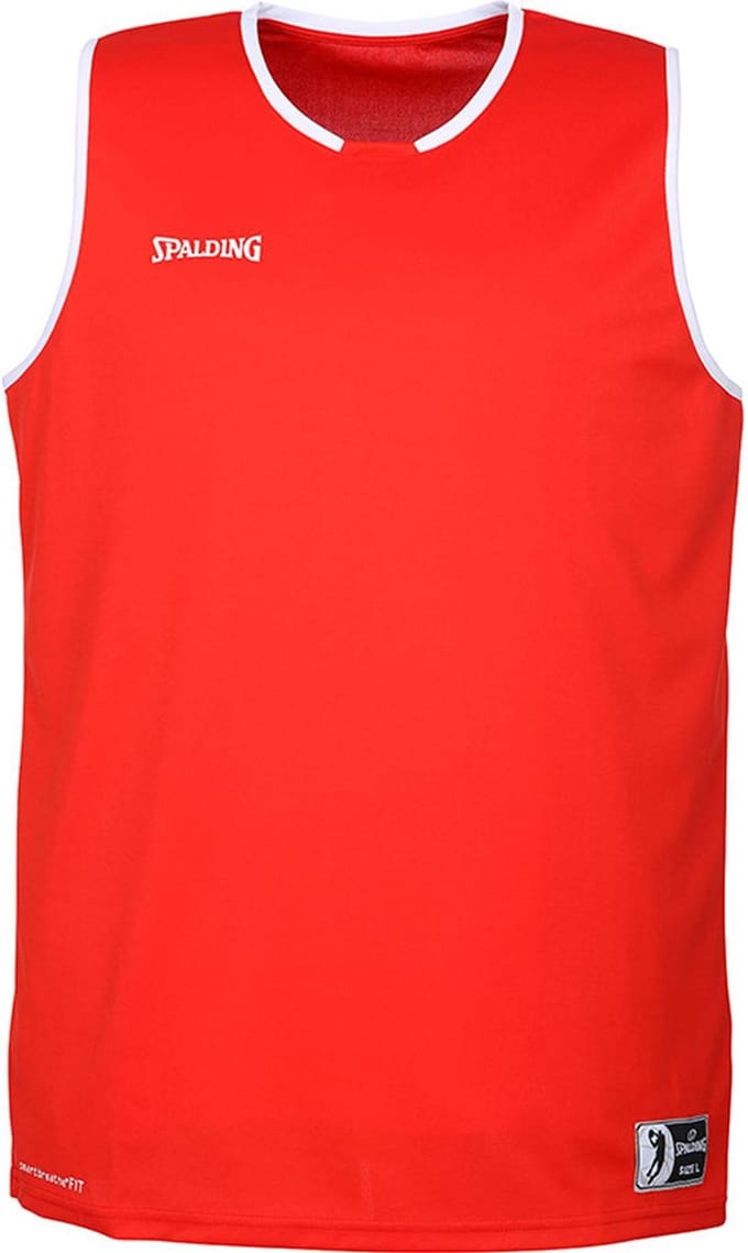 Spalding Move Tanktop kinderen Basketbalshirt - Maat 128  - Unisex - rood/wit