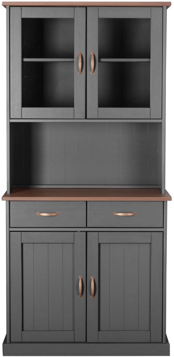 Buffetkast Cerci 90cm met 4 deuren & 2 lades - grijs