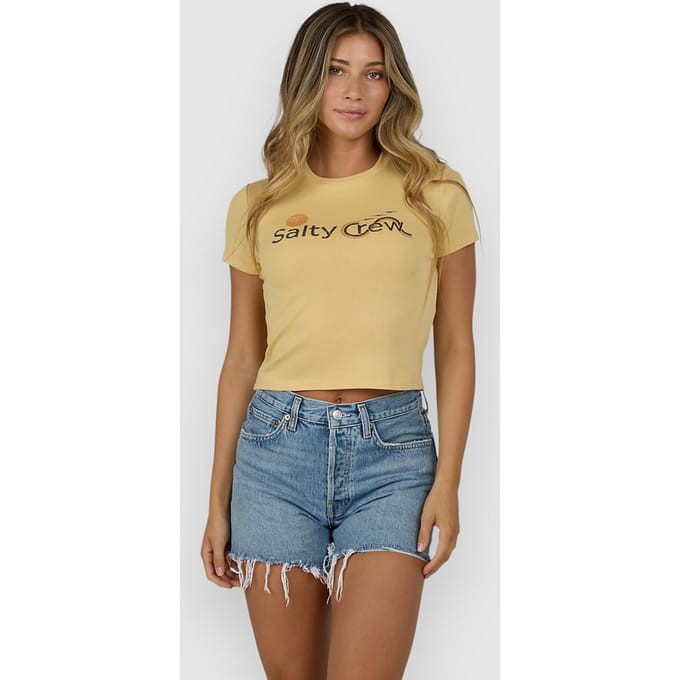Salty Crew Sunny Side Baby T-Shirt geel
