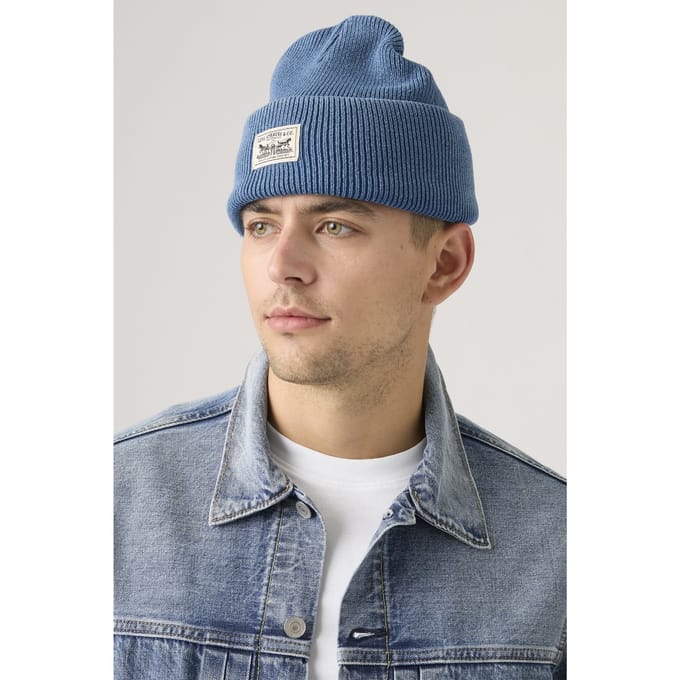Levi's Backpatch Beanie Blue Taglia: OS | Cappelli Outlet | Uomo | Blu