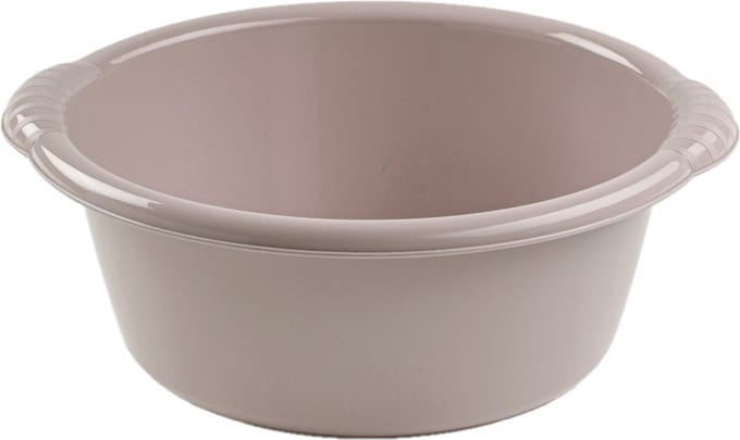 Plasticforte Afwasteiltje - 6 liter - taupe - rond - 34 x 14 cm - afwasbak