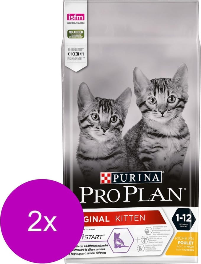 Pro Plan Cat Original Kitten - Kattenvoer - 2 x Kip 1.5 kg