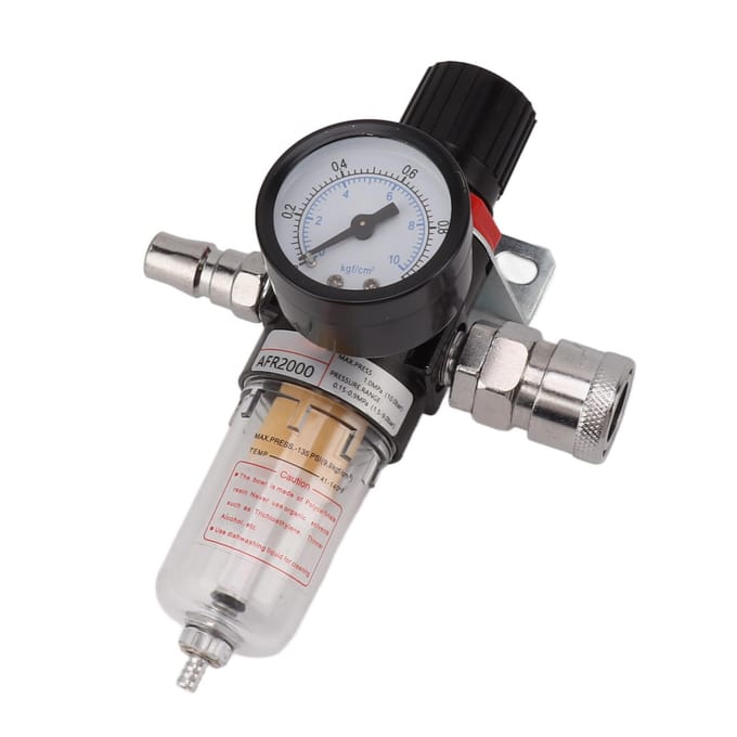 Séparateur Huile Eau 14 Pouces AFR2000 Filtre à Air Comprimé Processeur Source de Gaz avec Manomètre
