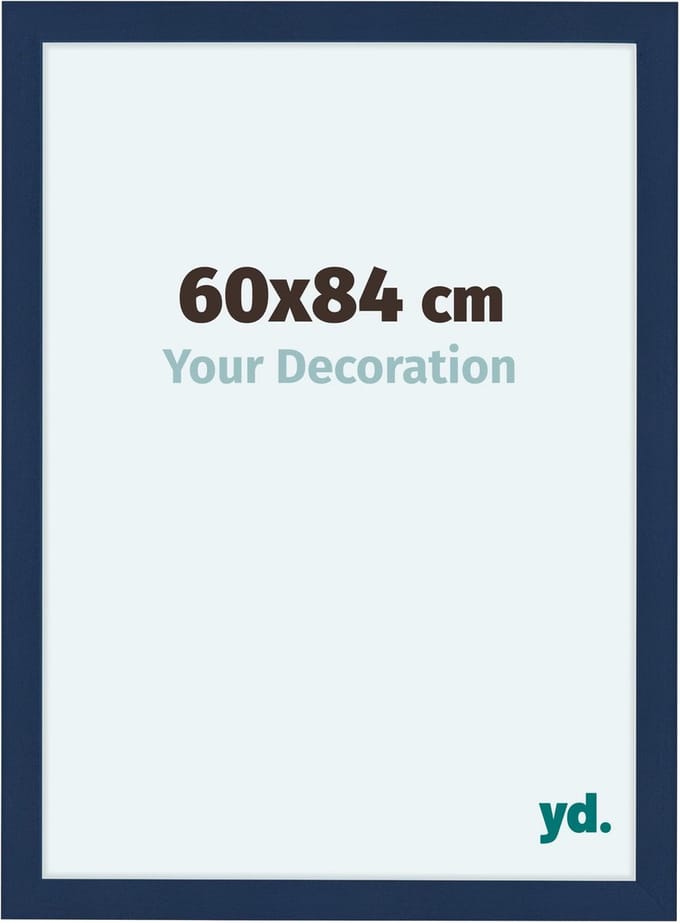 Your Decoration - Fotolijst 60x84 cm - MDF - Donkerblauw Geveegd - Como