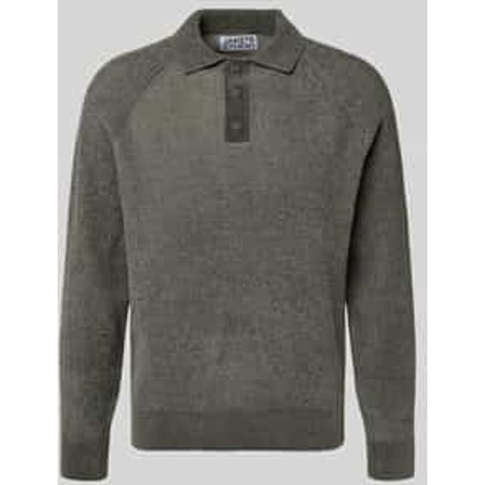 Gebreide pullover met polokraag