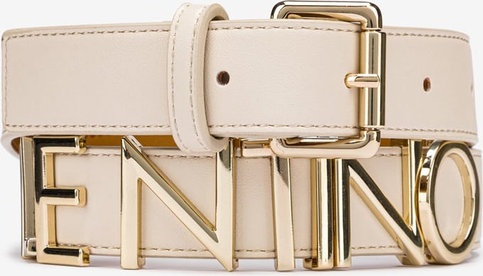 VALENTINO Riem Emma Winter Belt W100 Ecru / Oro Crème