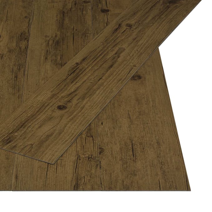vidaXL - Zelfklevende - Vloerplank - Natuurlijk - Bruin - 4,46 - m² - 32 - st - PVC