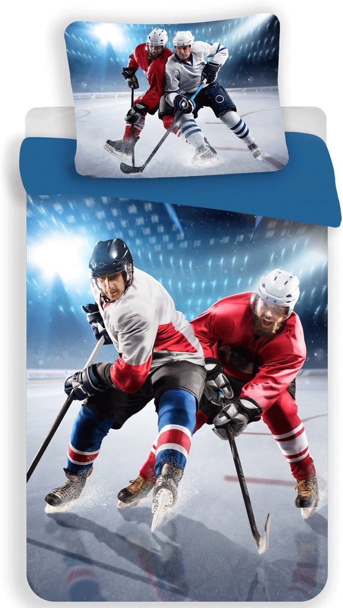 Sweet Home Dekbedovertrek IJshockey - Eenpersoons - 140 x 200 cm - Polyester