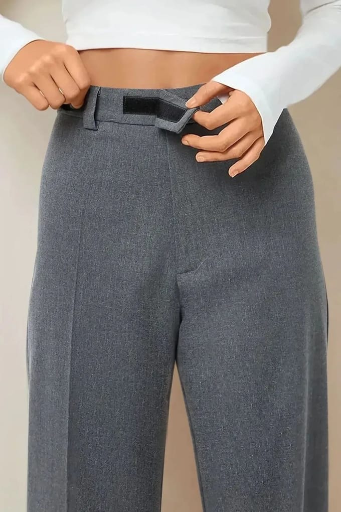 Hoge Taille Rechte Pijpen Broek