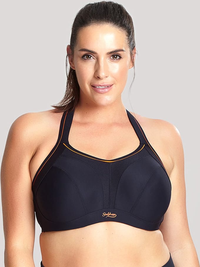Panache - Sculptresse Non Padded Sport BH - Black - 80E