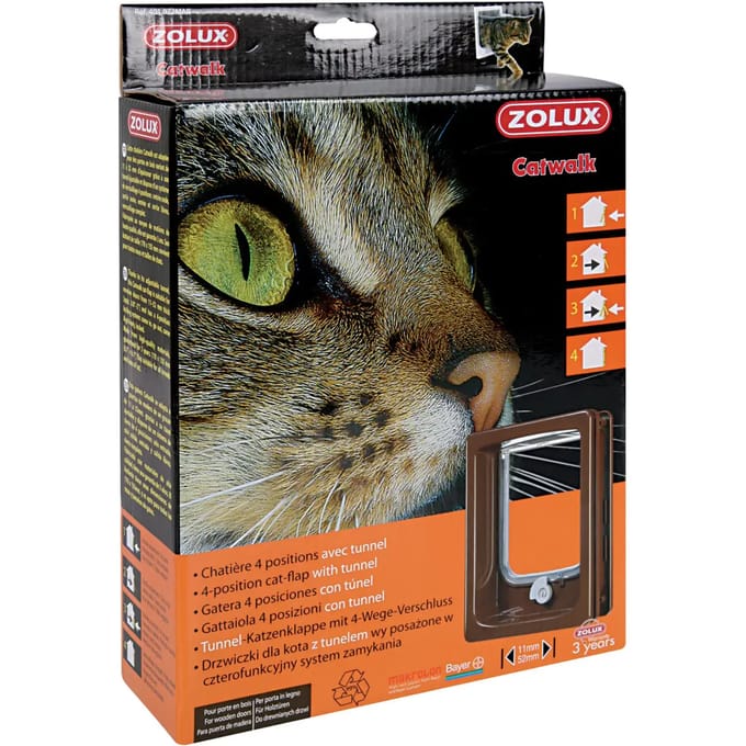 4-positie kattenluik met tunnel Zolux Catwalk