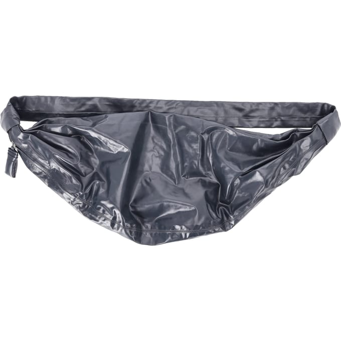 Lemaire Croissant-tas in grijs leer