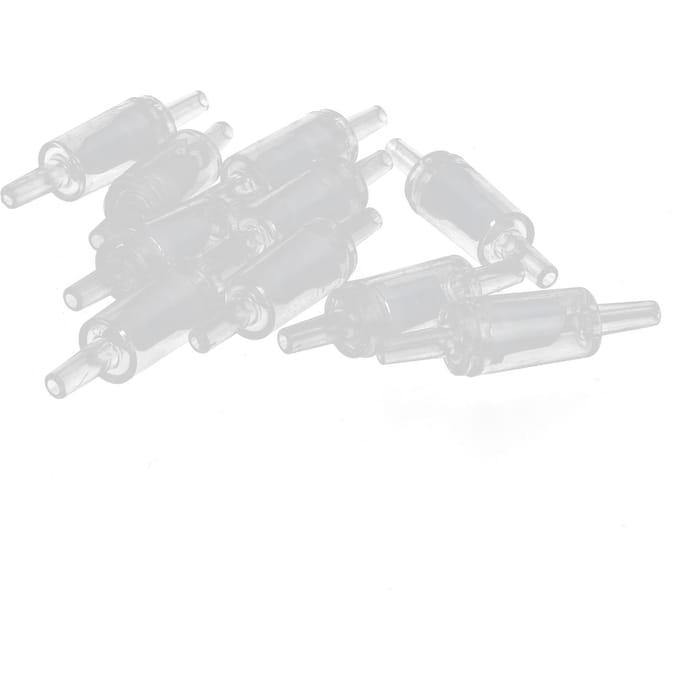 10 STUKS Enkelwerkend   Pomp Terugslagkleppen Plastic Terugslagklep voor Vissen  (Wit )