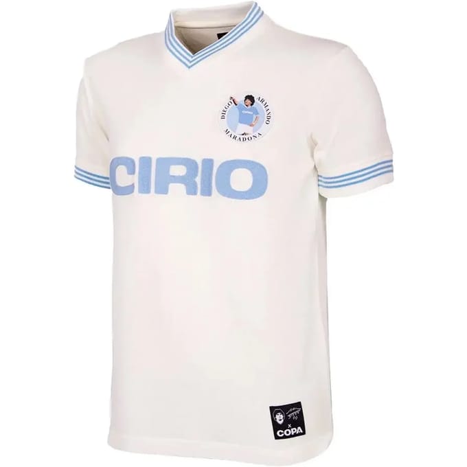 COPA - Maradona Napoli Uitshirt 1984 Retro Voetbalshirt - Heren - Wit - M