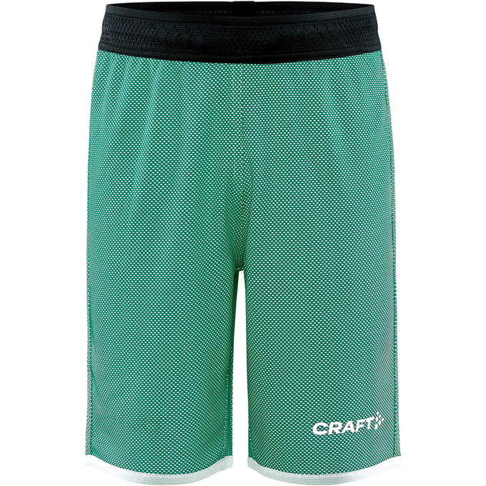 Craft Progress Reversible Short Kinderen - Groen / Wit | Maat: 122/128