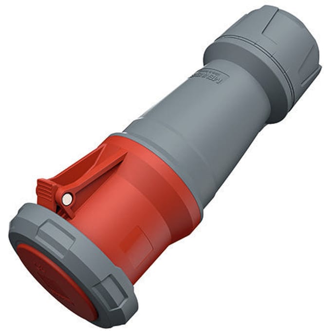 Mennekes CEE contrastekker 125A 5P 6H 400V PowerTOP Plus schroef - Rood