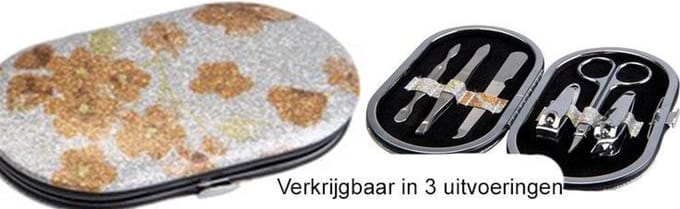 Rojafit - Budget - Manicureset - 7 delig - Glitter - Goud