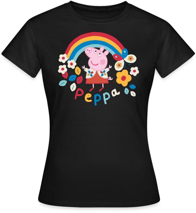 Peppa Pig Regenboog T-Shirt Dames