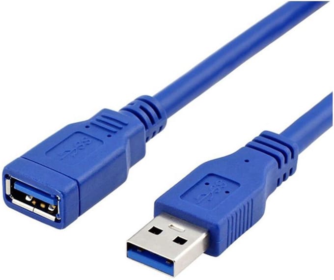 USB Verlengkabel 3.0 – USB Kabel/USB Extender – USB 3.0 - Male naar Female – 1 meter