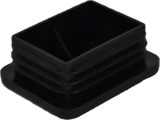 Insteekdop 50x40x3-4 mm zwart