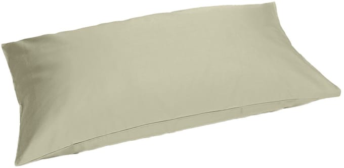 Yumeko kussensloop katoensatijn light olive 40x80 - Bio, eco & fairtrade - 1 stuk