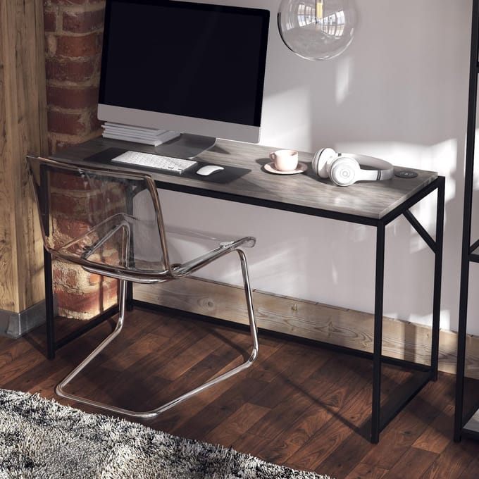 Quincy-Bureau - Grijs Eikenlook