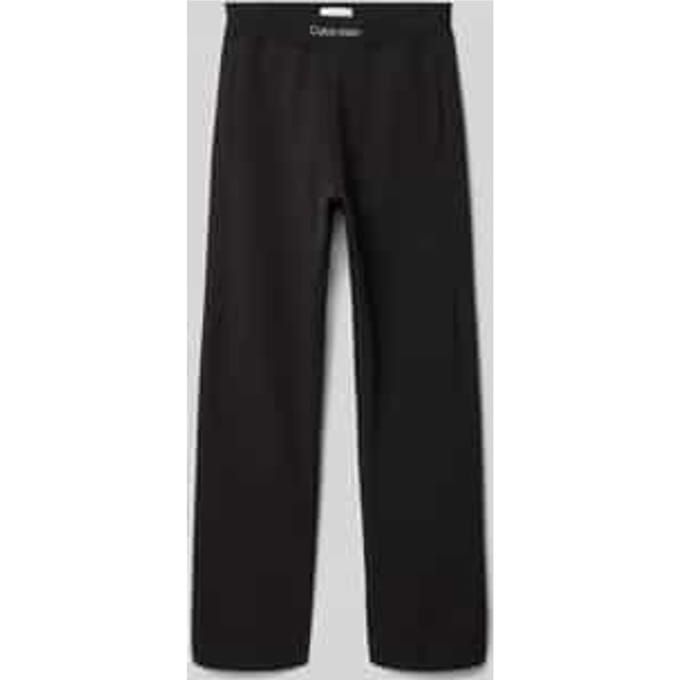 Sweatpants met labelstitching en elastische band