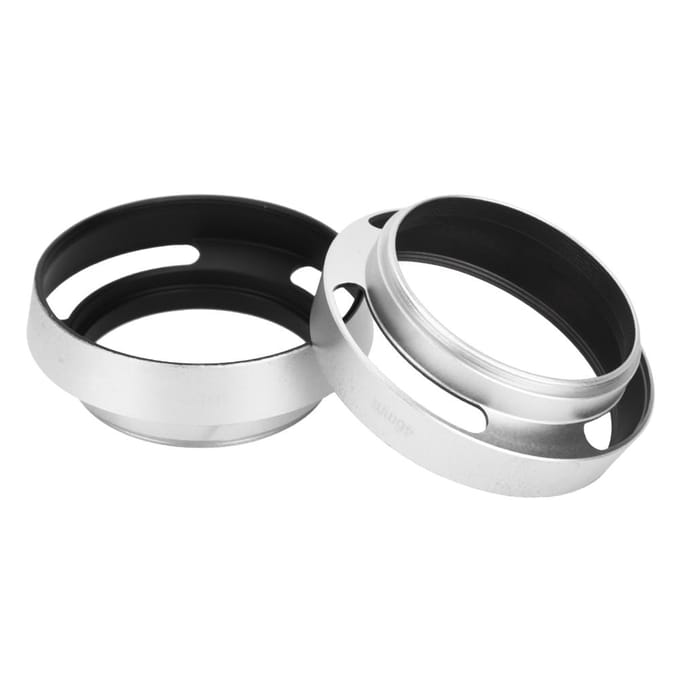 2 stuks Aluminiumlegering Holle Zonnekap 46 mm voor Leica Camera Zilver black