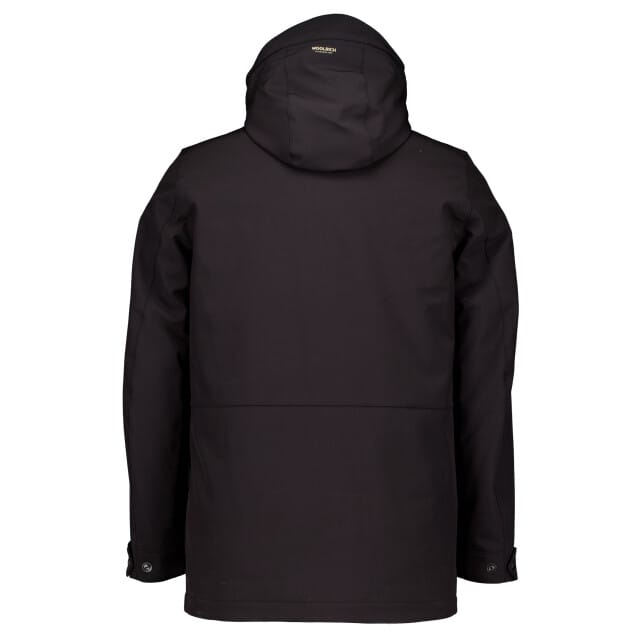 Woolrich Soft Shell Barrow Mac Coat  Zwart Cfwoou2017mrut3496