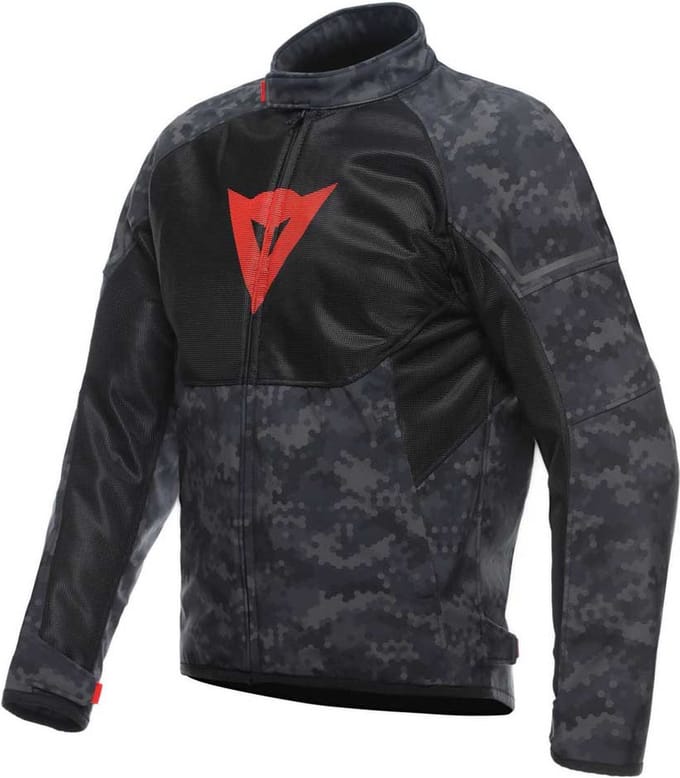 Dainese Ignite Air Tex Jas Camo Grijs Zwart Fluo Rood - Jas