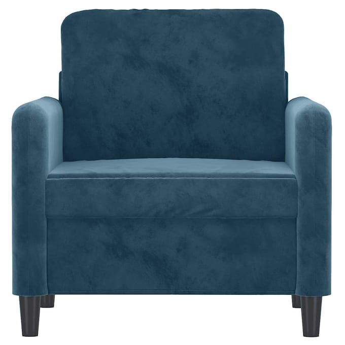 vidaXL Fauteuil 60 cm fluweel blauw