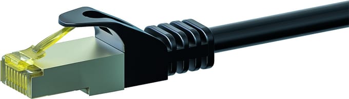 Danicom Cat7 S/FTP (PIMF) patchkabel - 2 meter zwart - netwerkkabel - internetkabel - UTP kabel - RJ45 - 10000 mbit/s